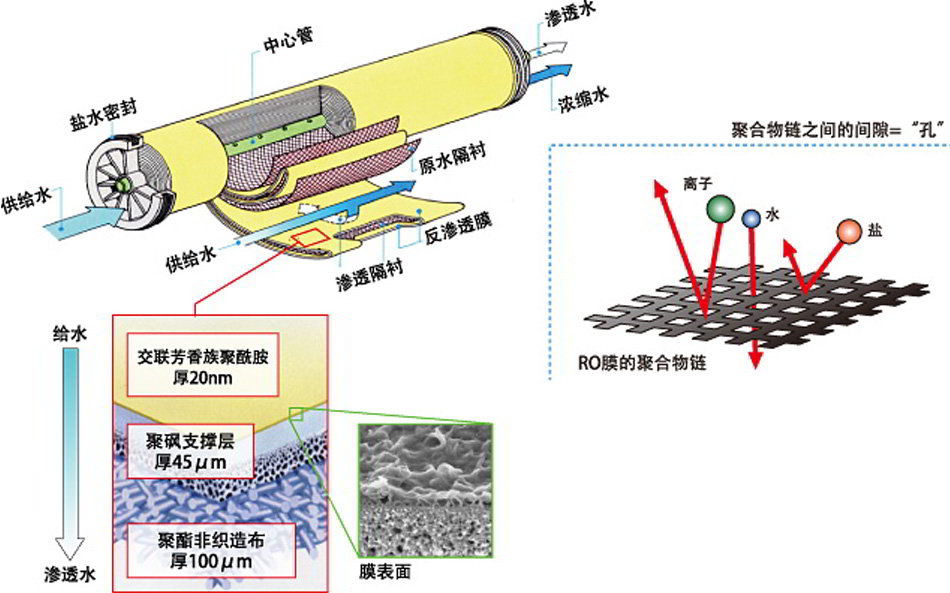 反渗透膜原理结构